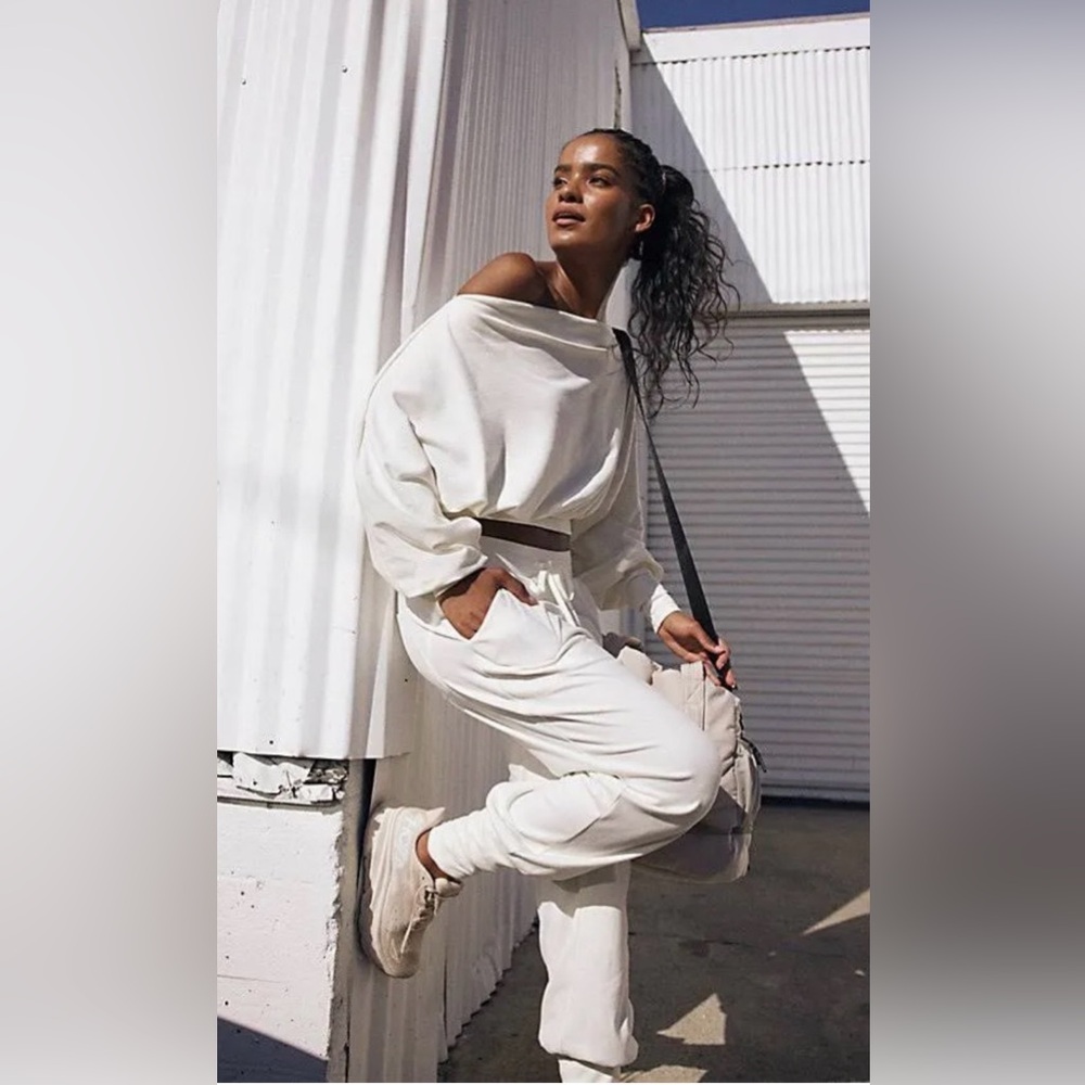FP Movement by Free People Off White Guiding Light Top and Pants Set - Picture 2 of 6